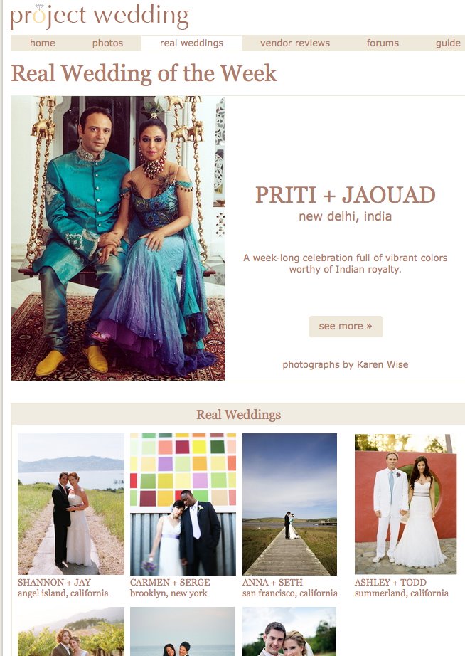 Project Wedding - Real Wedding of the Week