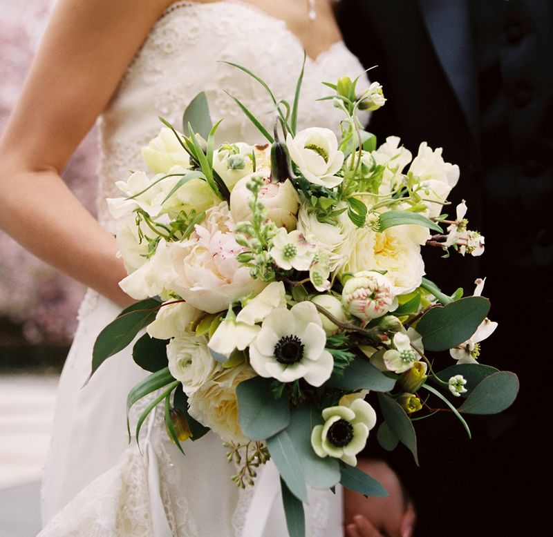Brooklyn Botanic Garden Wedding with Flowers by Saipua
