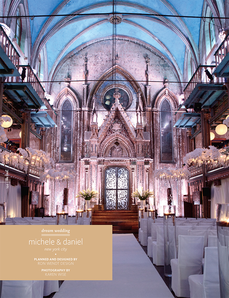 Featured in the Knot - Angel Orensanz Wedding