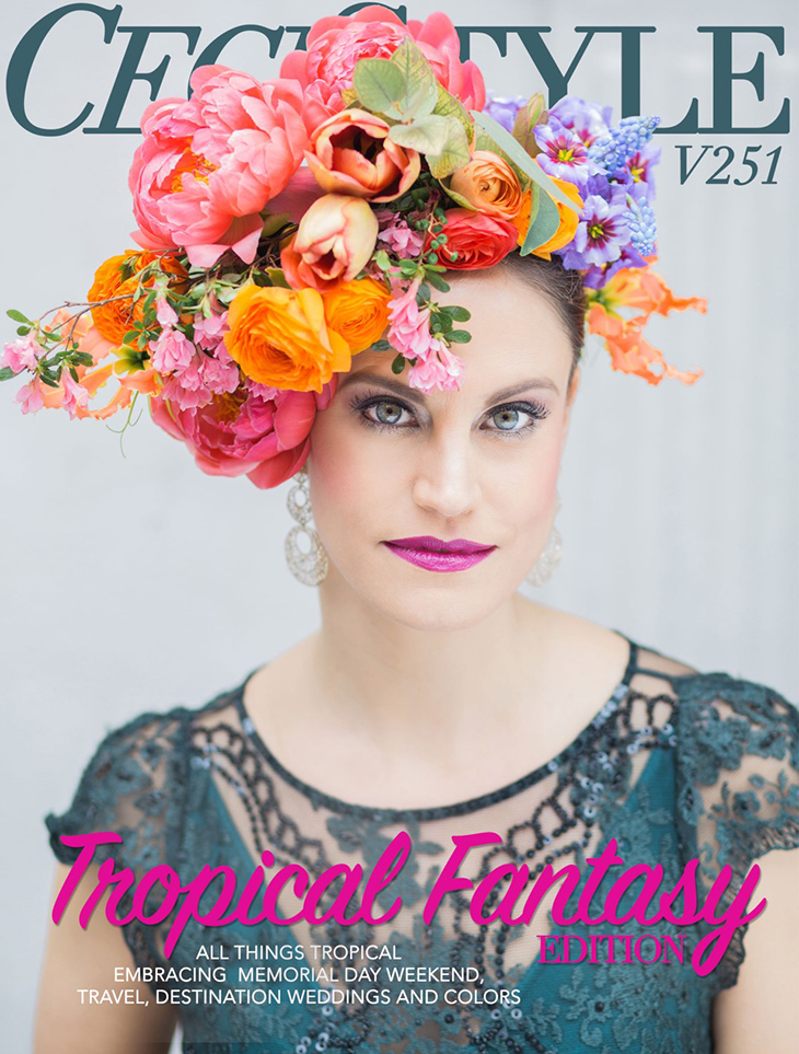Tropical Floral Inspired Cover Story for Ceci Style