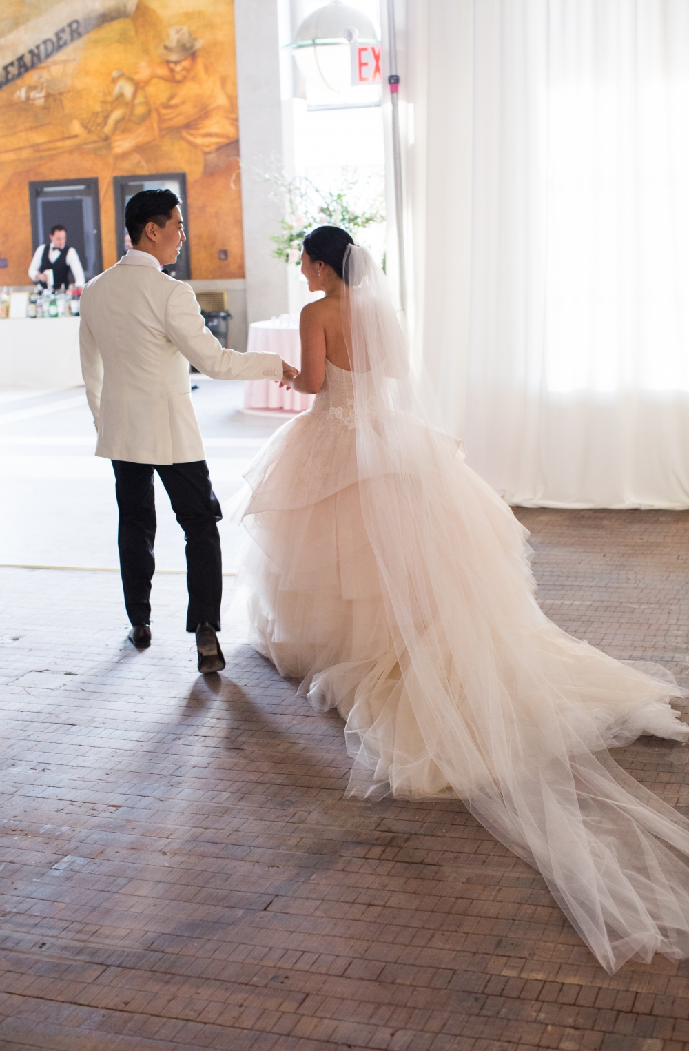 Jean and Bryan's NYC pop-up wedding at historic Bronx post office