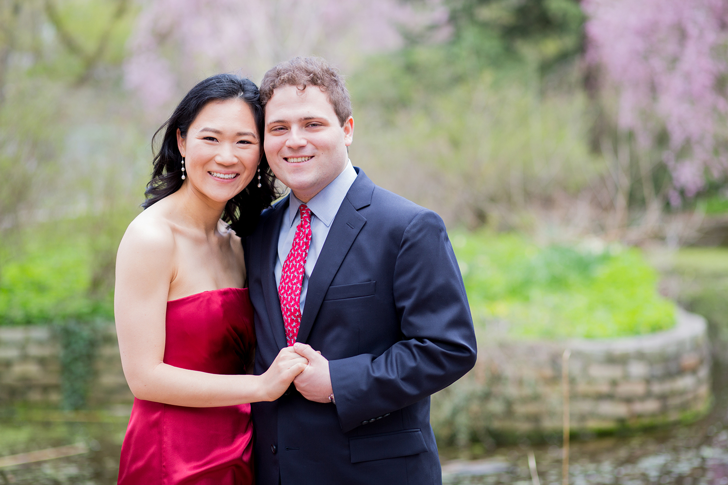 Cherry Blossom Engagement Session