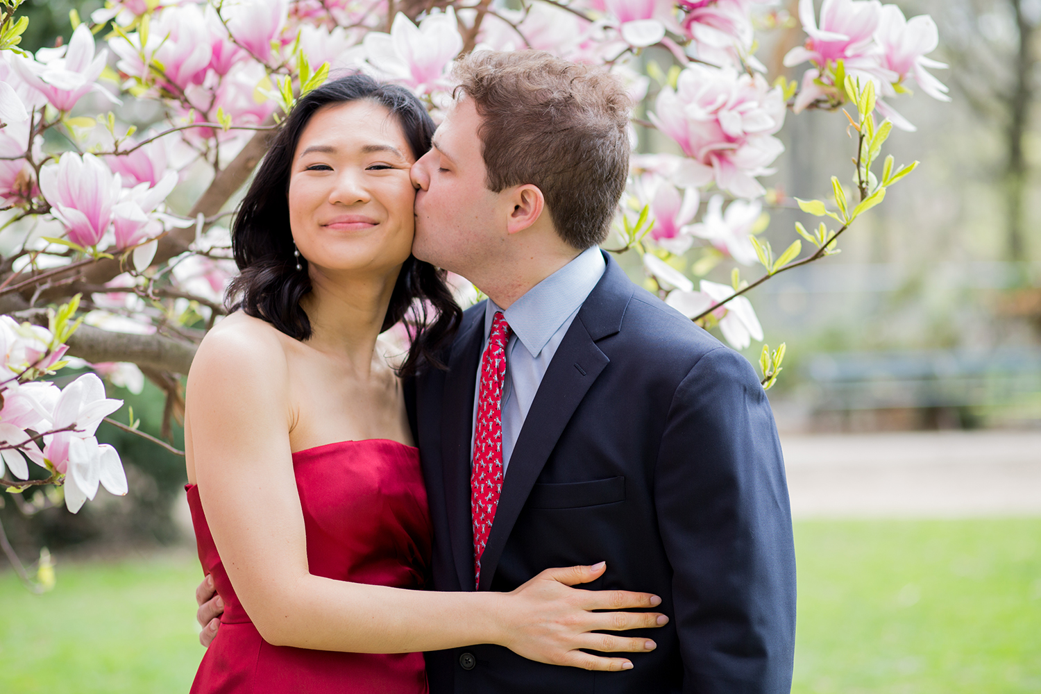 Cherry Blossom Engagement Session
