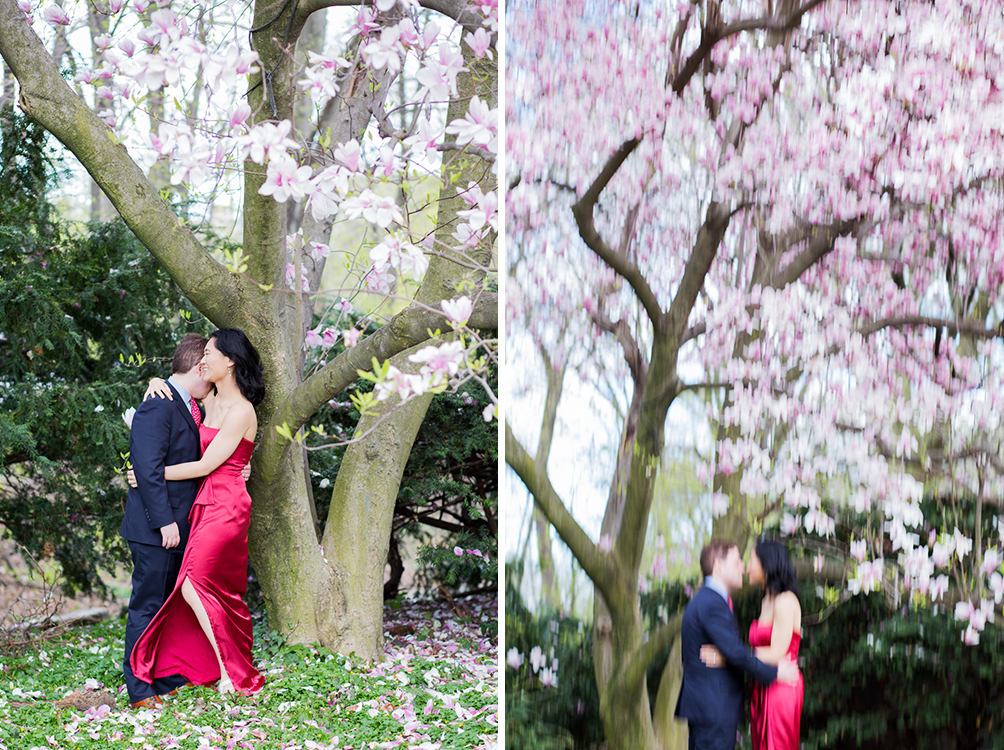 Cherry Blossom Engagement Session