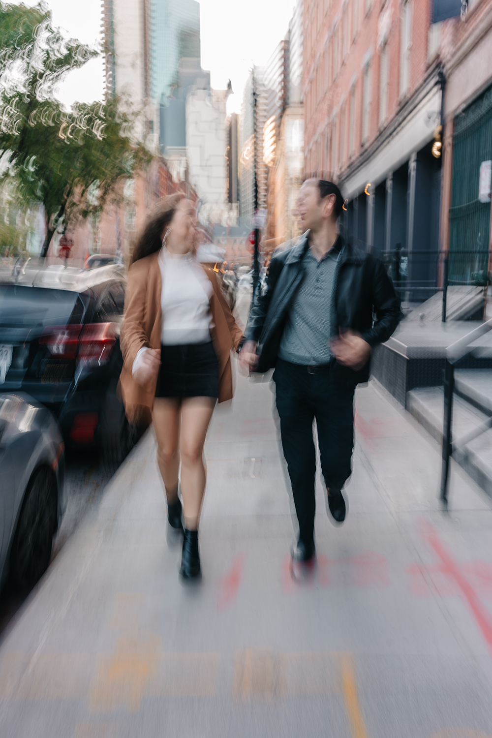 Seaport Wedding Proposal with Brooklyn Bridge View